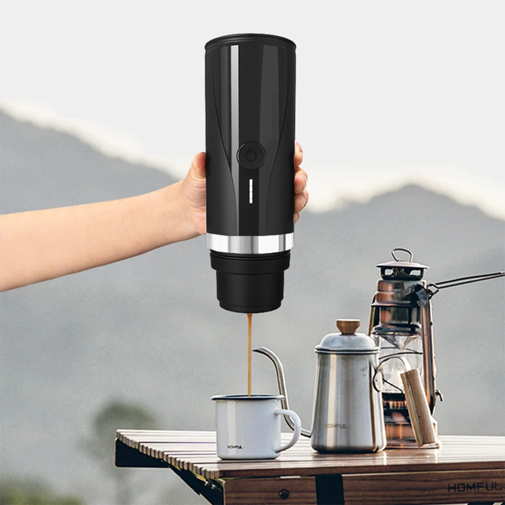Portable 2in1 Espresso Machine 9 Bar Pressure Rechargeable Small Travel  Coffee Maker Compatible for Travel Camping Hiking Office - AliExpress