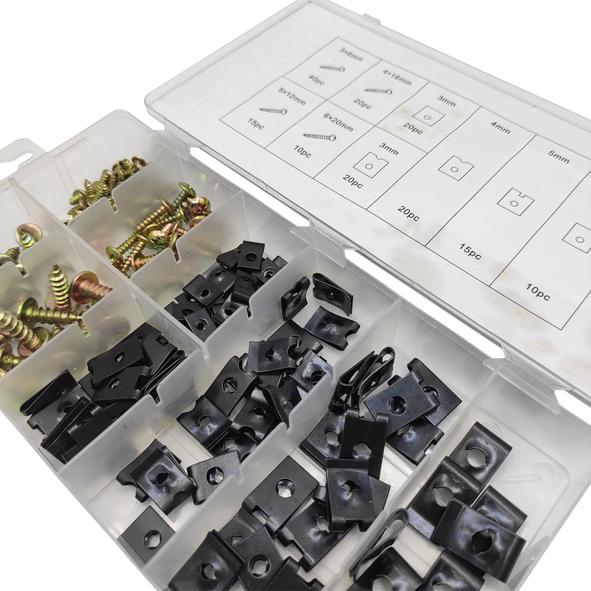Screw Combination Set 170pcs screw combination set U-clamp screw Hardware fasteners