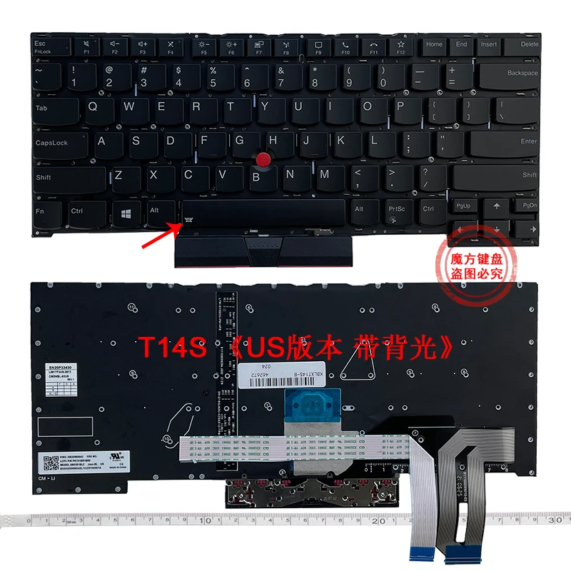 Nós Teclado do Portátil para Lenovo Thinkpad L14 L15 T14 P14s Gen1 Gen2 T15 P15s E15 Gen R15 T14s Gen1 E14 R14 s3 Gen2 Novo - Imagem 5