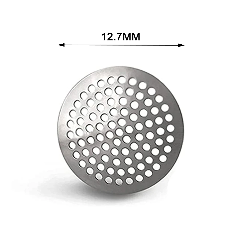 10pcs Small Etched Smoke Screen Strainer Stainless Steel Pipe Filter Filtering Net Tobacco Smoking Accessories