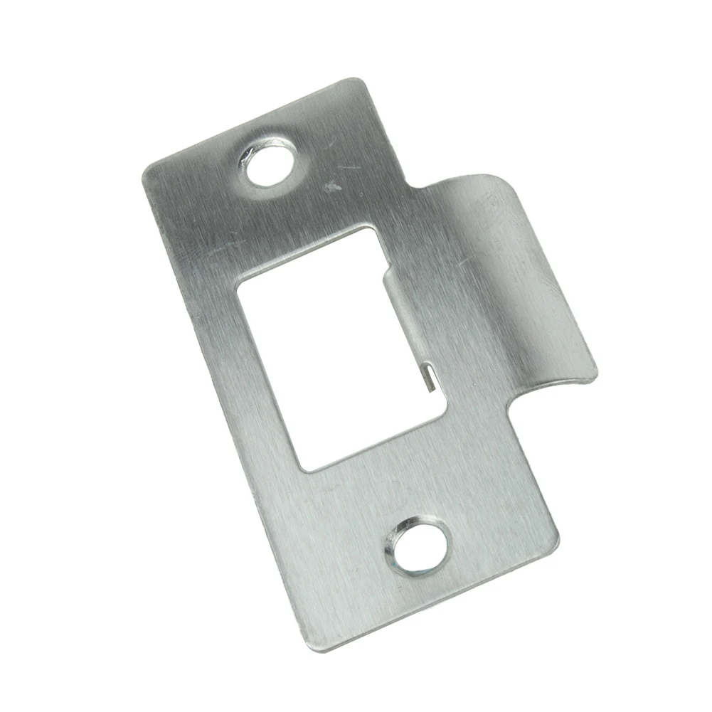 Tubular Latch Replacement Striker Plate 5/10pcs Standard Single Tongue/guide Lock 69*37.5*0.8mm For Bathroom Home Accessories