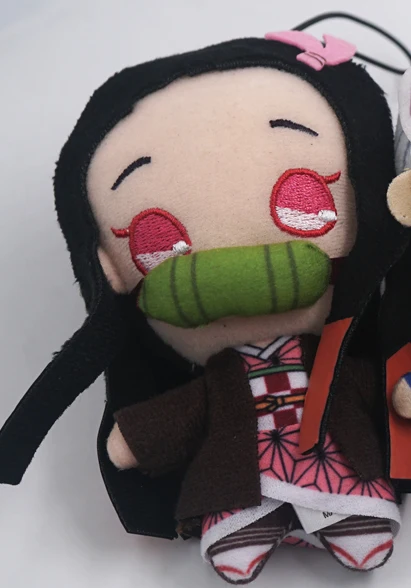 thumbnail image 1 of Demon Slayer: Kimetsu no Yaiba Anime Kamado Nezuko Rengoku Kyoujurou Tokitou Muichirou Uzui Tengen Plush Keychain Toys Gift, 1 of 4