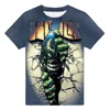 Cool Boys Summer Short Sleeve T-shirt 2023 Newest Green Hulk 3D Print Teenager Clothes 2