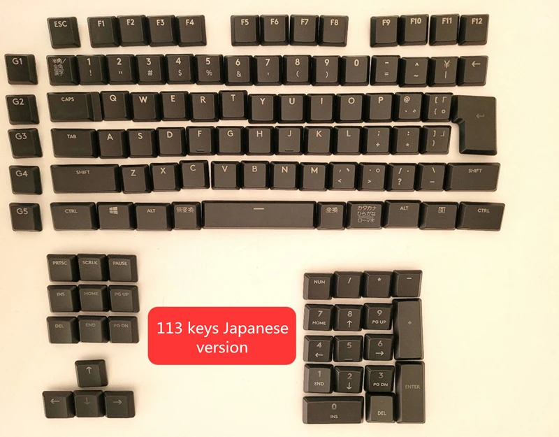 Колпачки для клавиш Logitech G913 G915 G813 G815, оригинальные полупрозрачные колпачки для клавиш с подсветкой второго поколения, европейская версия, полный комплект, 1 шт. (art.: 3a374efcef1) - 3a374efcef1