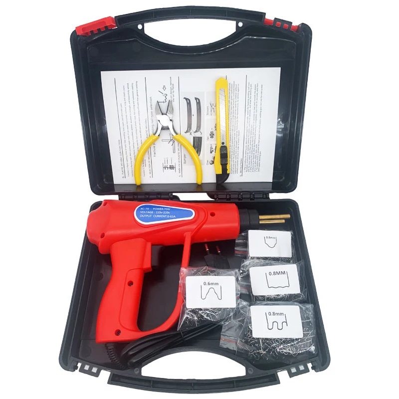 New 2024 1600Pcs Hot Stapler Plastic Welding Kit 70W/50W Plastic Welding Machine Bumper
