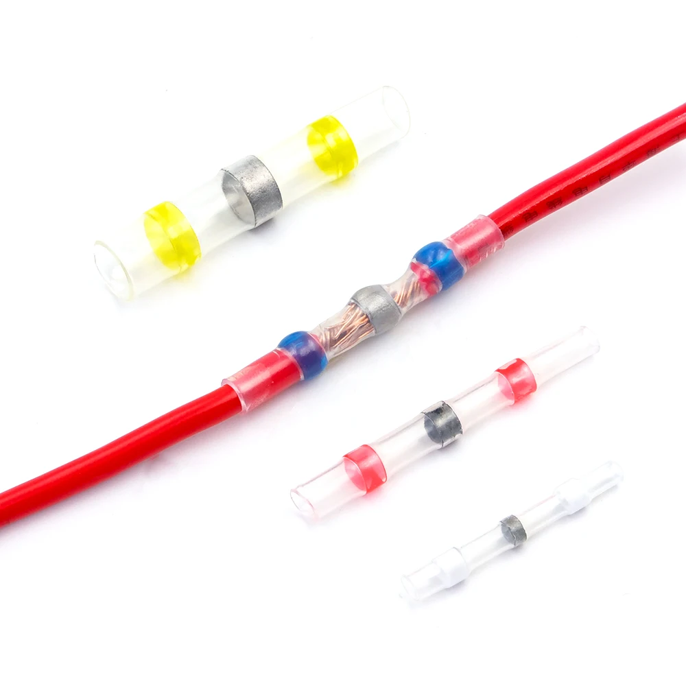 Terminal connector wire connectors electrical connectors plug soldering terminal Heat shrink terminals waterproof solder sleeve tube electrical wire insulated splice tinned solder seal connectors kit mixed box