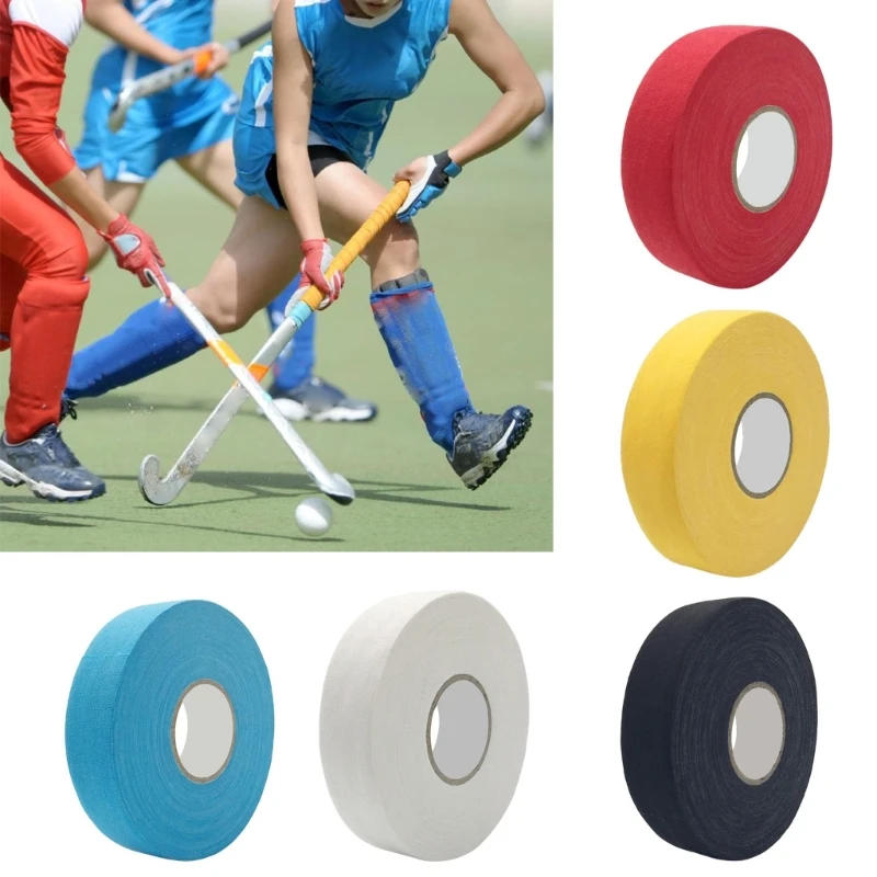 E8BF 1 Roll Self-Adhesive Hockey Sticks Grips Wear-Resistant Waterproof Hockey Grip Tape Racquet Cloth Tape for Handle