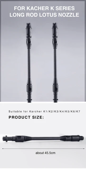 Ugello Prolunga Regolabile Per Idropulitrice Lavor - 50cm, Fino A 2000 PSI, Per Auto E Superfici Dure - Foto 7