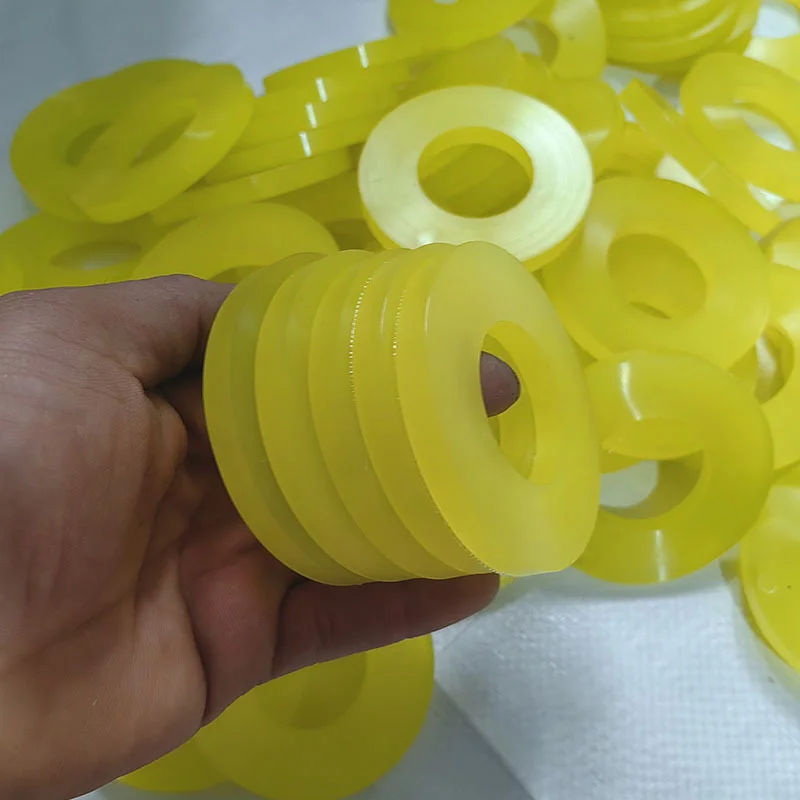 Pad Rubber Bushing Dampers Universal Front Strut Tower Mount Suspension Shock-Absorbing Bearing Washer Over Bump 1/2pcs