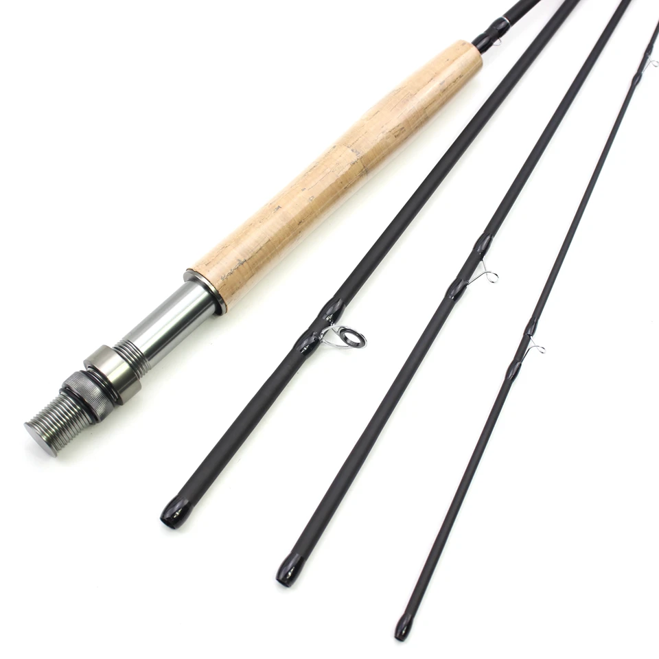 1.98M 2.1M Fly Fishing Rod and Fly Reel Portable Carbon UltraLight Slow