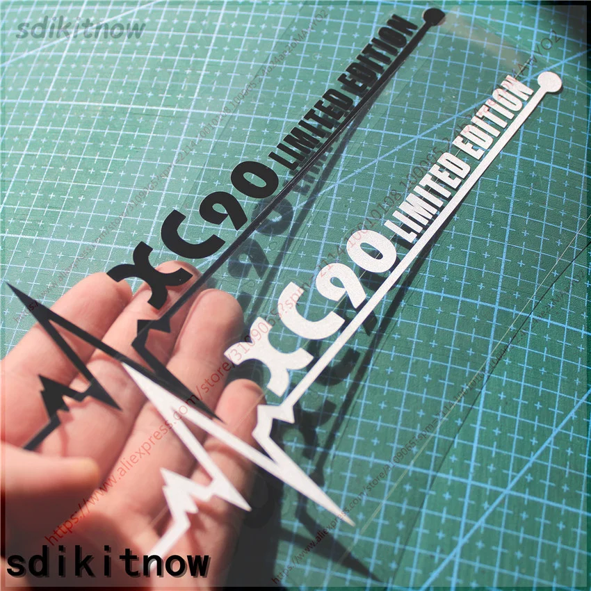 1Pc New Heart Car Decal Sticker Styling Windows Decorazione Della Porta Per Volvo Xc40 Xc60 Xc70 Xc90 Accessori