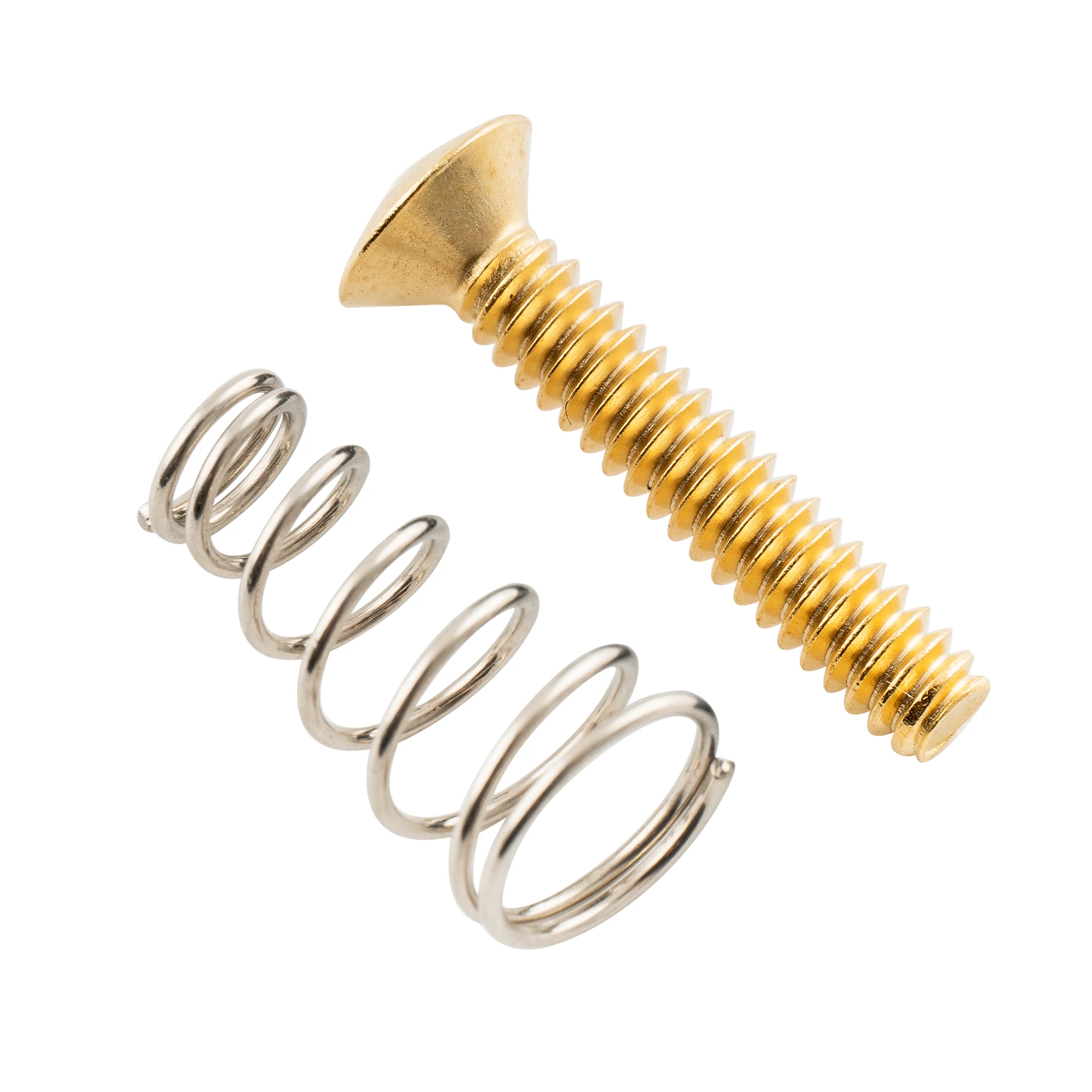 Musiclily Ultra UNC # 6-32X3/4 Zoll Edelstahl Single Coil Pickup Schrauben Federn Set für USA/Mexico Fender ST (6er-Set) – Detail 11