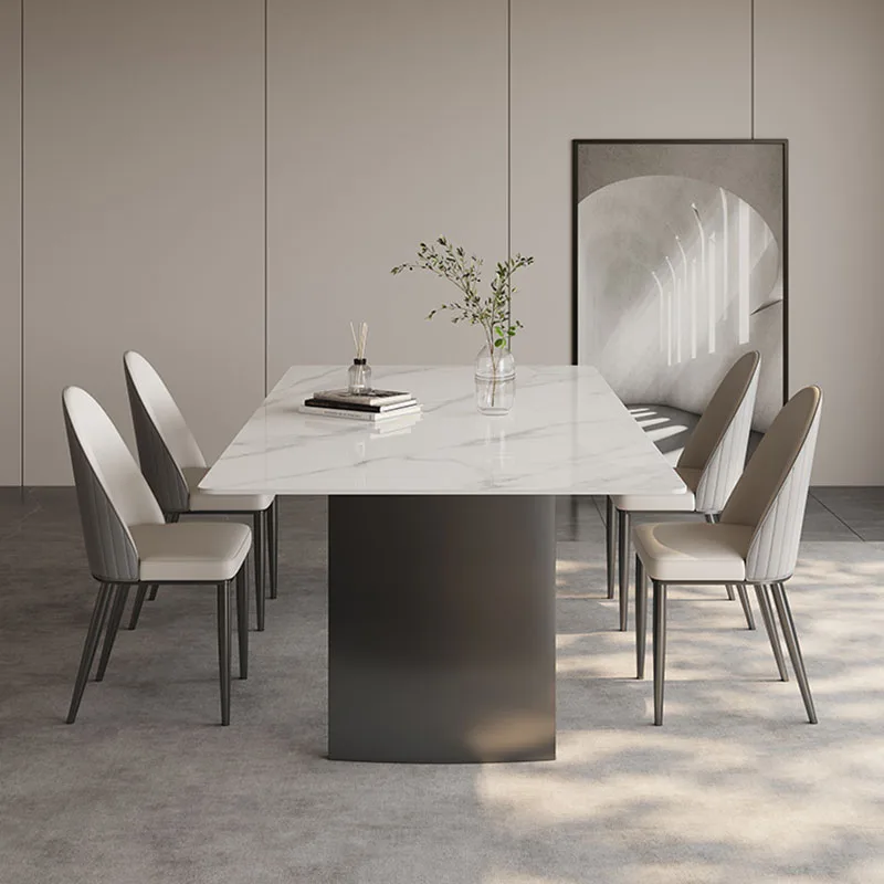 Ontwerp Ontvouwen Eettafel Luxe Stoelen Italië Living Eettafel 8 Personen Rechthoek Mesa De Jantar Decoratie Accessoires