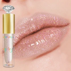 9 - Color Diamond Shimmer Glitter Lip Gloss Set - Moisturizing Liquid Lipstick with Pearl Finish (201)