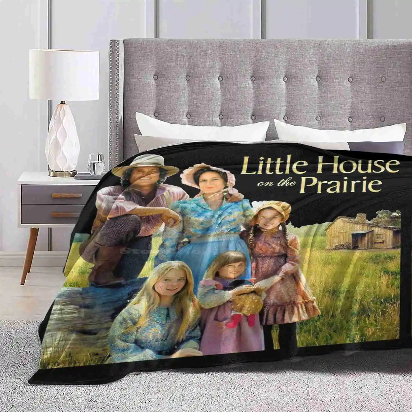 Little House Divano Letto Confortevole Di Alta Qualità Coperta Morbida Little House On The Prairie Tv Show Serie Tv 60S 70S 80S Famoso