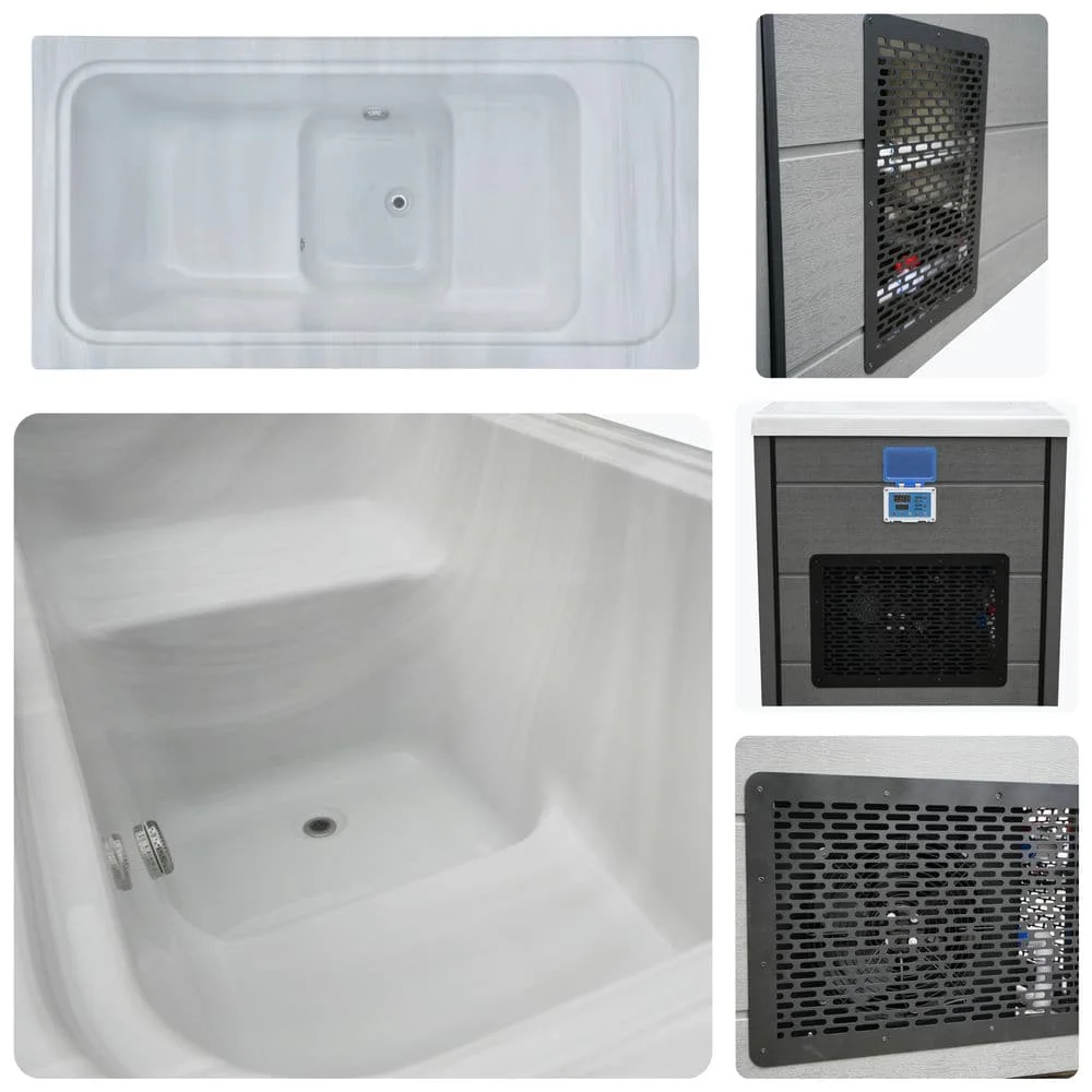 All In One Chill Tub Cold Water Therapy Recovery Cold Plunge Wifi Acrylic Ice Bath Ice Tub With 25mm Insulation Foam 5