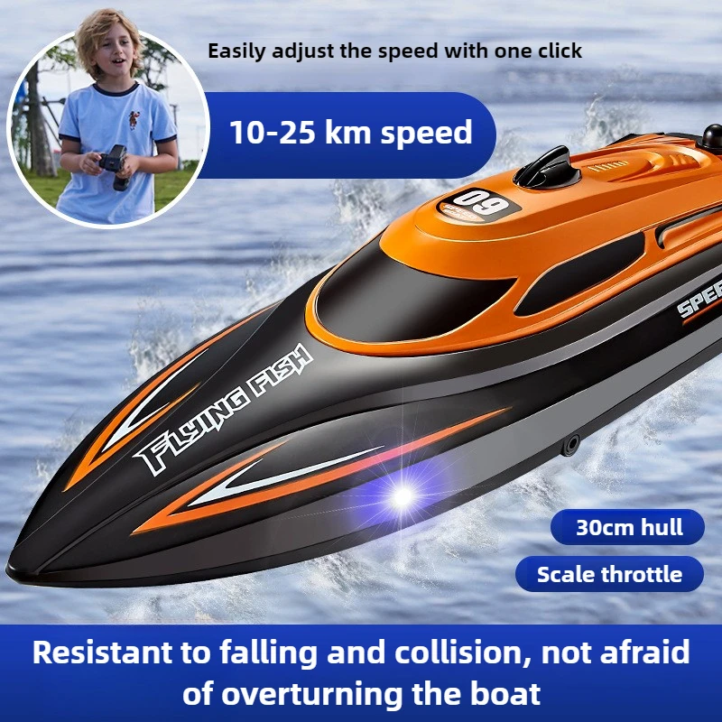 Children RC Speedboat Toys 25km/h Waterproof High