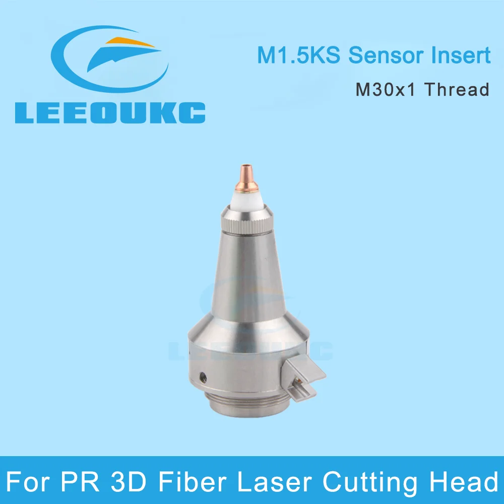 LEEOUKC Fiber Laser Nozzle Connector TRA SE M1.5 KS Sensor Insert Reference P0491-110-00001 For PR 3D Laser Cutting Head