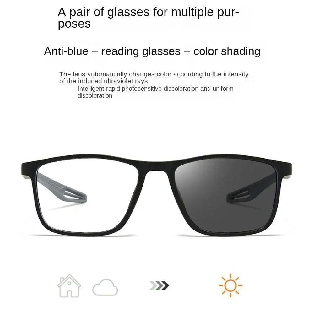 Photochrome Anti-Blaulicht-Lesebrille, multifokal, progressive Nah- und Fernsport-Sonnenbrille, Blue Ray Blocking, ultraleicht – Detail 19