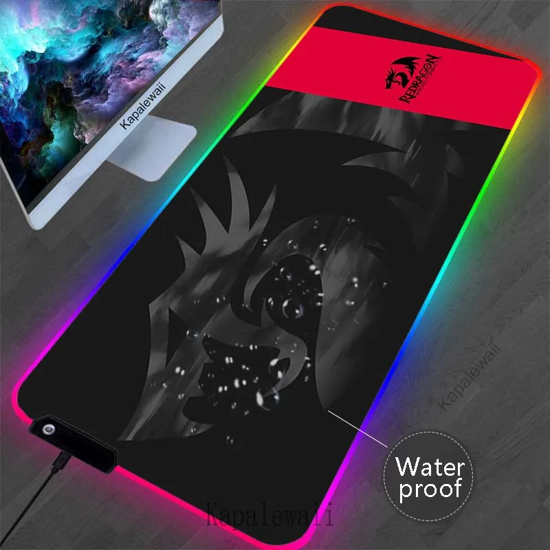 

RGB Backlight Large Mousepad XXXL Office Redragon Mouse Pads Gaming Waterproof Carpet Locking Edge Mouse Mat Game Keyboard Pads
