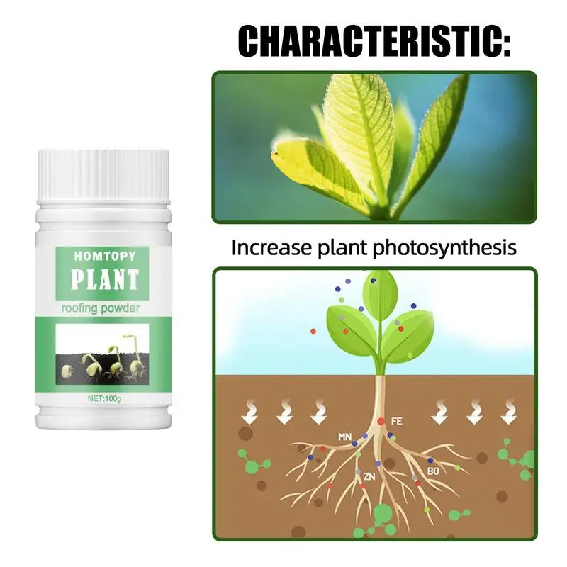 Fast Rooting Hormones Powder Improve Flowering Cutting Survival Rate Plant Growth Dipping Fertiliz Transplant RootNutrition