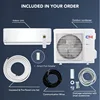 Cooper & Hunter 12,000 BTU, 115V Mini Split AC/Heating system Sophia Series 21.5 SEER with 16ft Installation Kit 4