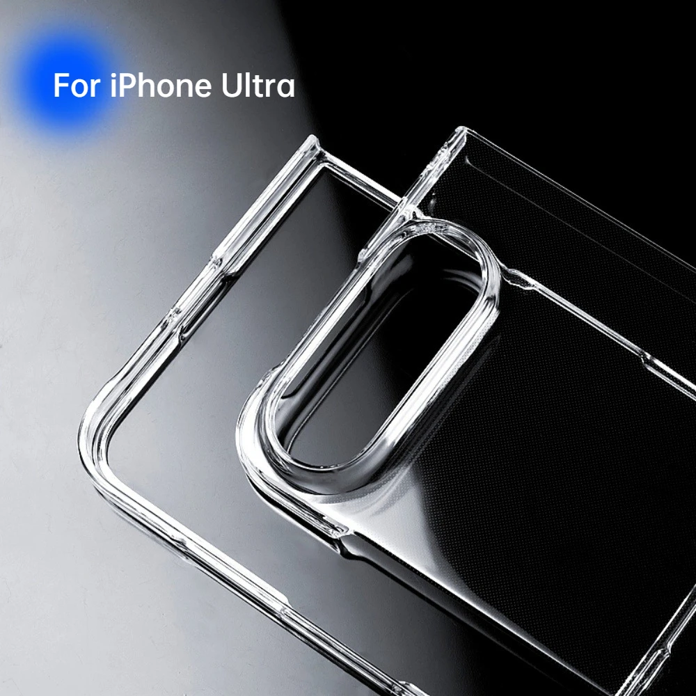 Duo Slim HD-Crystal Clear Hard PC Case with Matte Transparent Frame Cover
