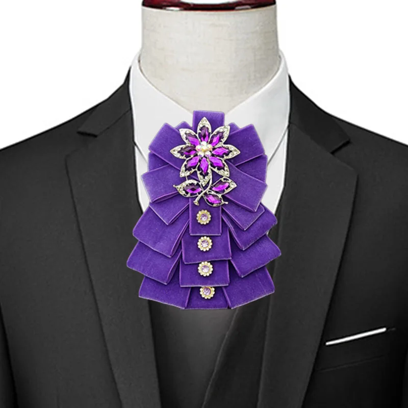 Original handgemachte Fliegen High-End-Schmuck Geschenke Französisch Koreanisch Herren Business Anzug Hemd Zubehör Hochzeit Kragen Blumen – Detail 1