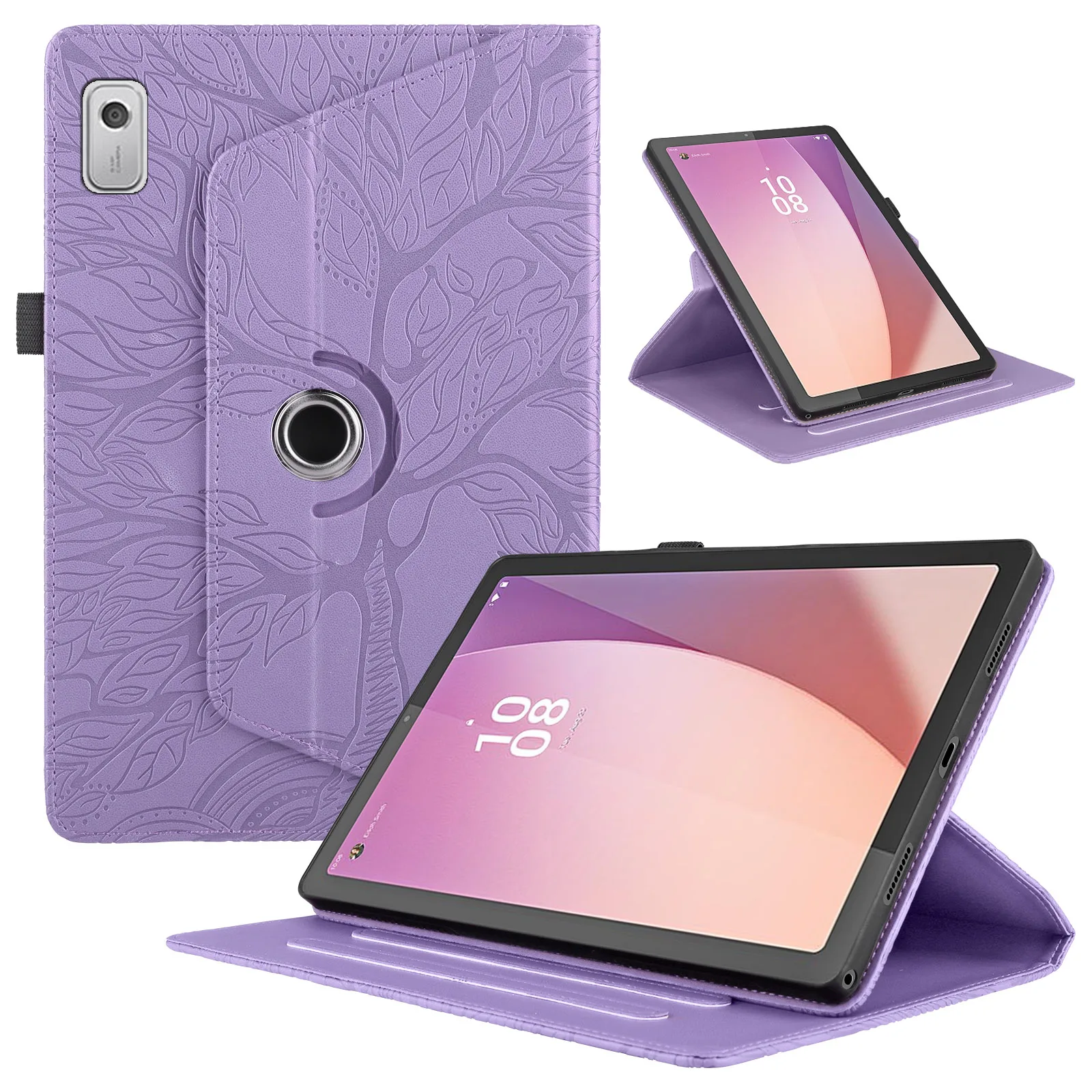 Per Lenovo Tab M9 Custodia Tablet Funda Per Lenovo Tab M9 Custodia 9.0 Pollici 2023 Tb-310Fu M9 9 "Kids 360 Supporto Rotante Copertura In Pelle Pu