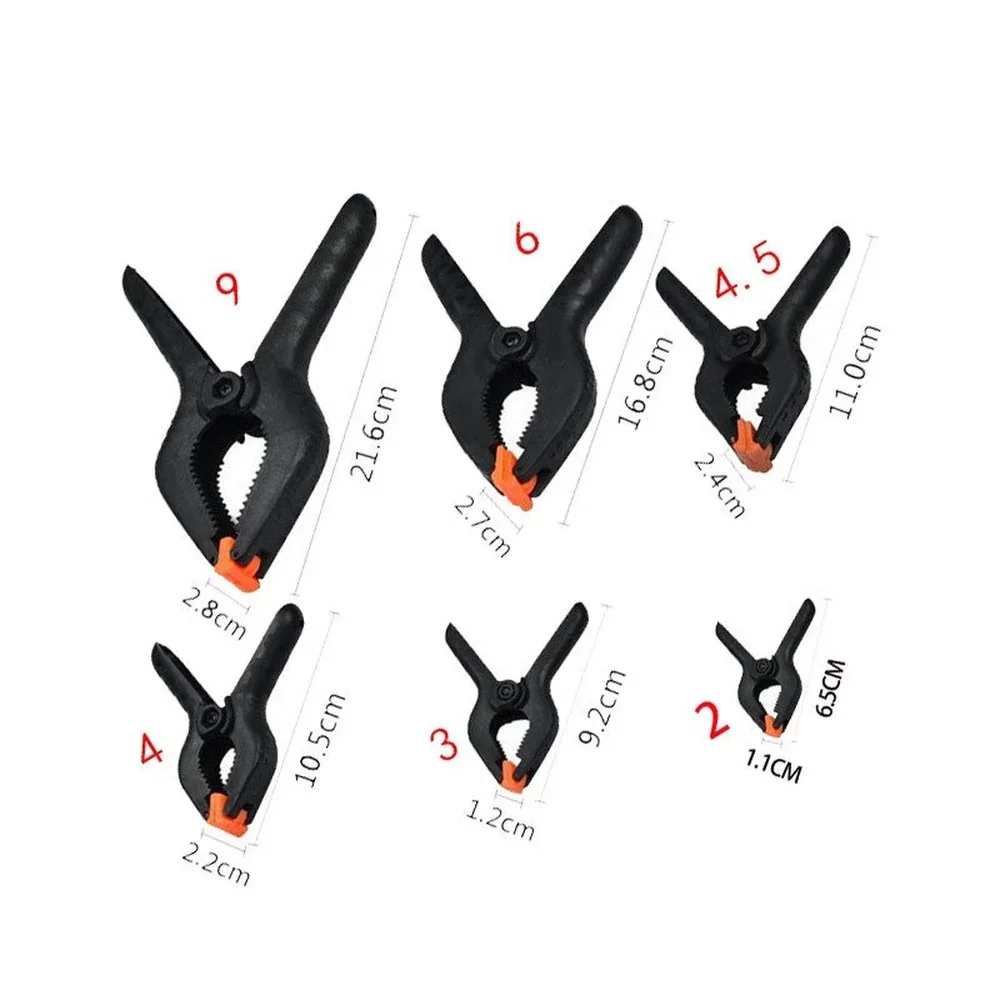 Woodworking Clamps Plastic Clamps Toggle Clamp New Woodworking Spring Clamps 2/3/3.5/4/6 Inches DIY Tools for Woodwork Spring Clip Photo Studio