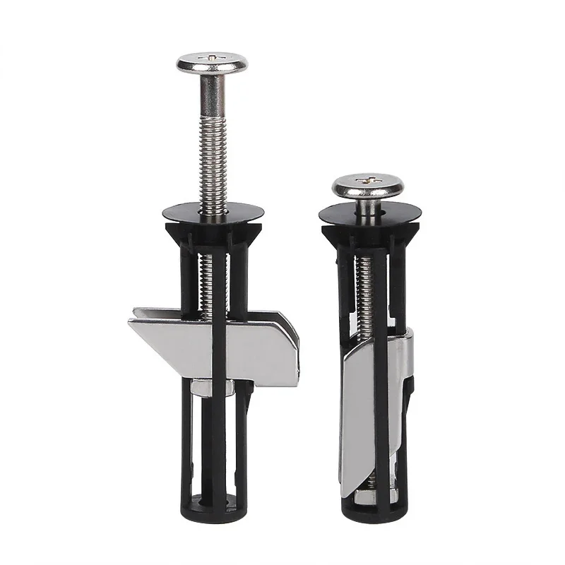 2Pcs 304 Stainless Steel Screw PP Nut Toilet Seat Hinge Bolts Fixing Toilet Water Tank Lid Locking Expansion Fitting Replacement