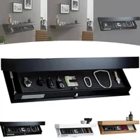 Wood Floating Wall-mounted Hidden Design Storage Shelf Compartment Concealed Floating Shelf Furniture Decoration Storage Box 1