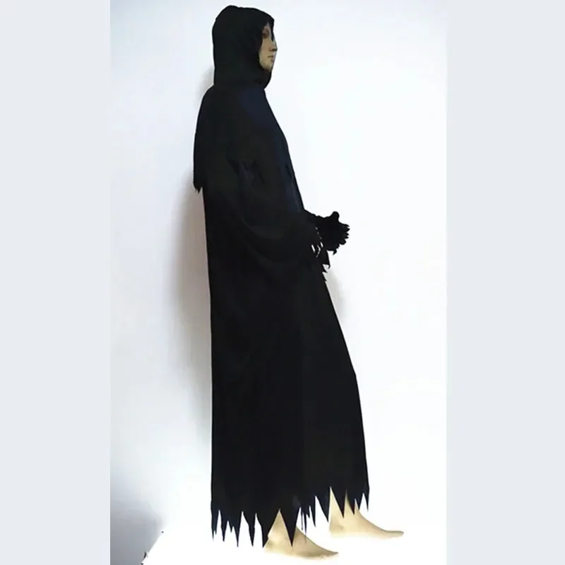 Halloween Cosplay Skeleton Costumes High-quality Grim Reaper Costume with Hat Masks Skeleton Hands Costumes Adults Men