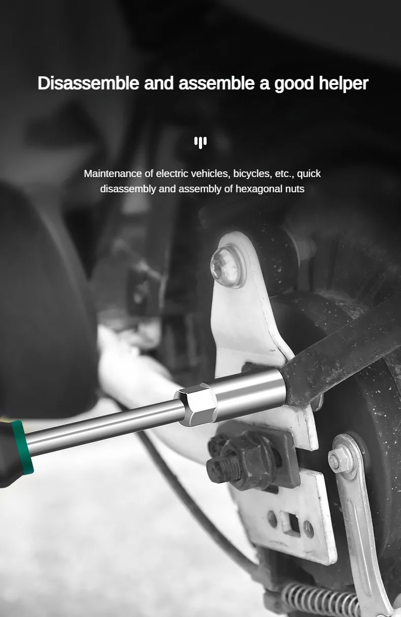 Description Picture 5 of item5-14mm Hexagonal Screwdriver Multi-size Socket Wrenches Nut Driver for Automotive Mechanical Home Repair Hex Bit Hand Tools