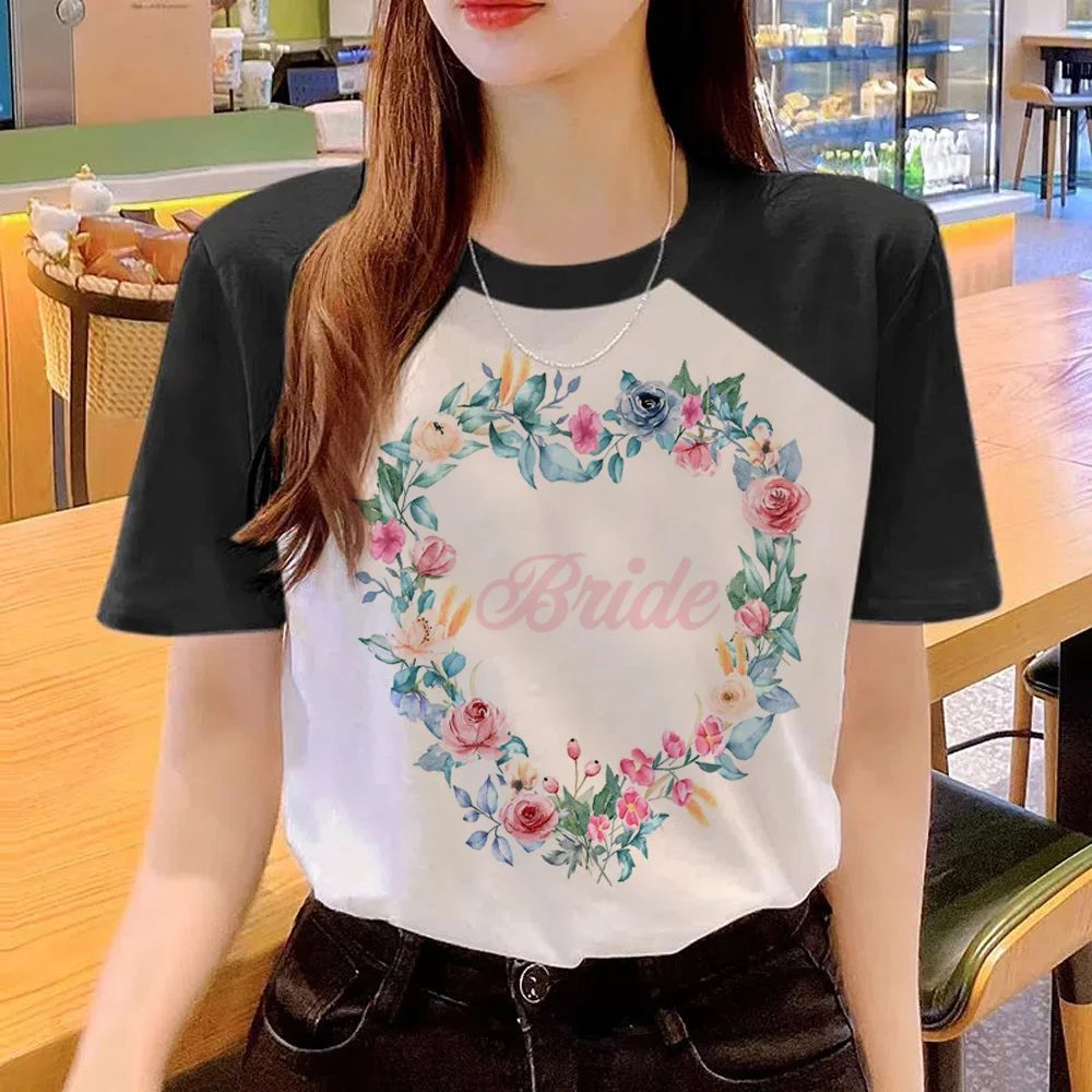 

Bachelorette Party Team Bride Tee women graphic comic manga Tee female 2000s clothes