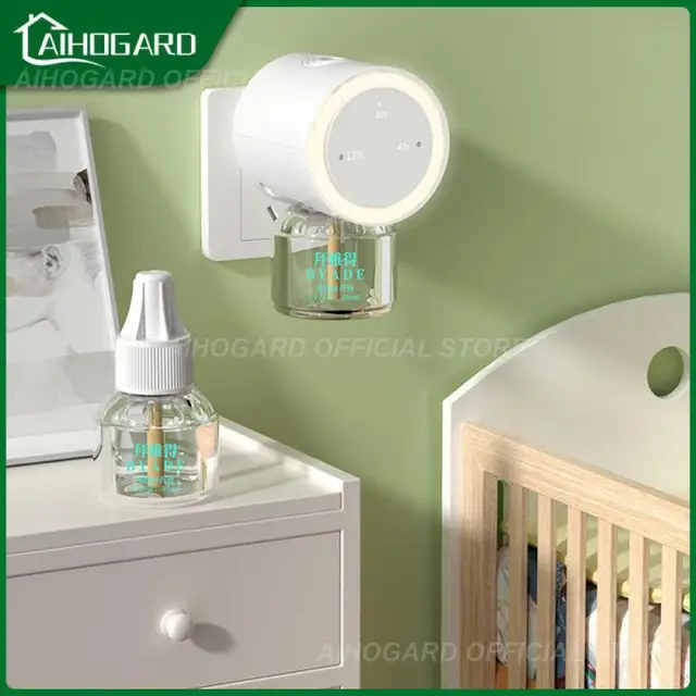 Csecsemő Elektromos Szúnyogtaszító Füstölő Folyékony Hang Vezérelt Fűtés 45 Ml Szagtalan 5W