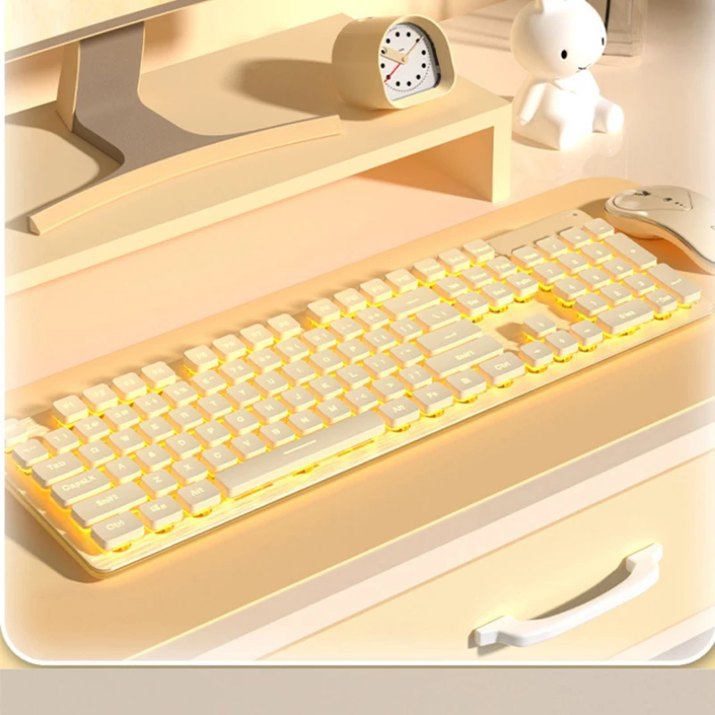 

Backlit Wired Mechanical Keyboard Esports Gaming Office Work Laptop Keyboards Quiet Typing Computer Notebook Claviers Keyboard