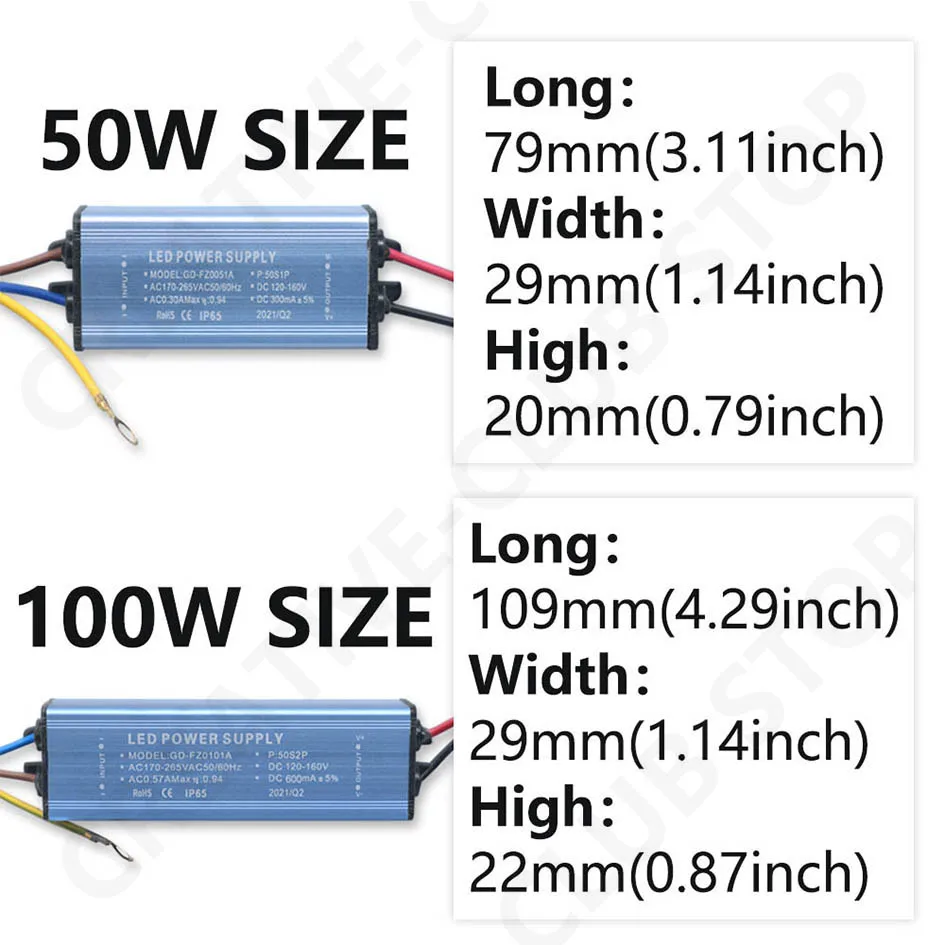 30W 50W 100W 150W LED-Treiber 300mA 600mA 800mA 900mA für LED-Netzteil Konstantstrom-Spannungsregelung Beleuchtungstransformatoren – Detail 6