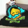 Video Game Geometry Dash Blanket Soft Warm Flannel Throw Blanket Plush for Bed Living room Picnic Travel Home Couch 4