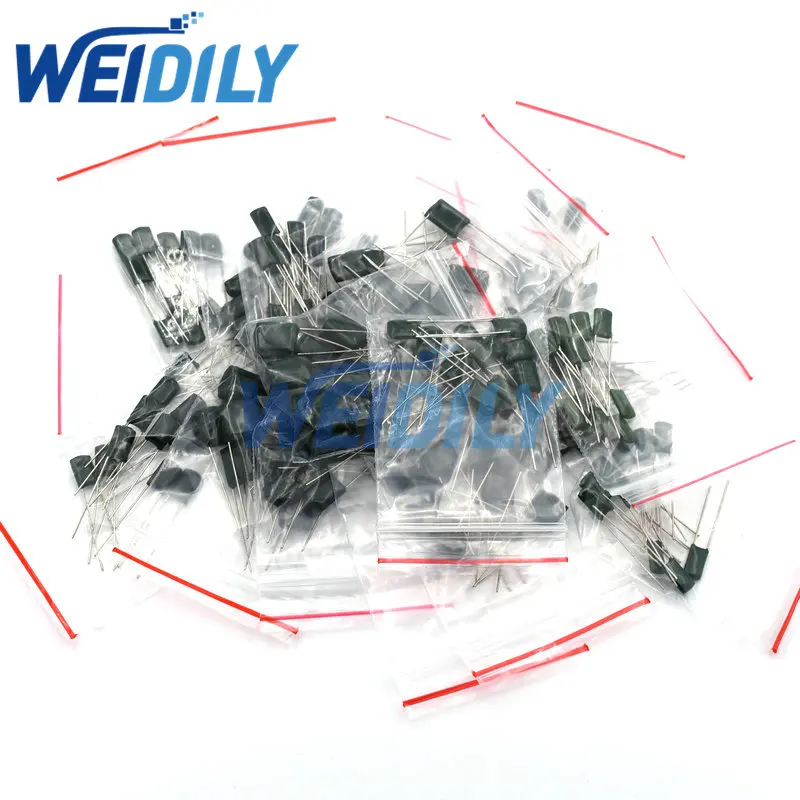 Polyester Film Capacitor Assorted Kit 180PCS 18value*10pcs Contains 2A104J 2A332J 2A472J 2A103J 2A333J 2A473J 2A563J 2A223J polyester film capacitor