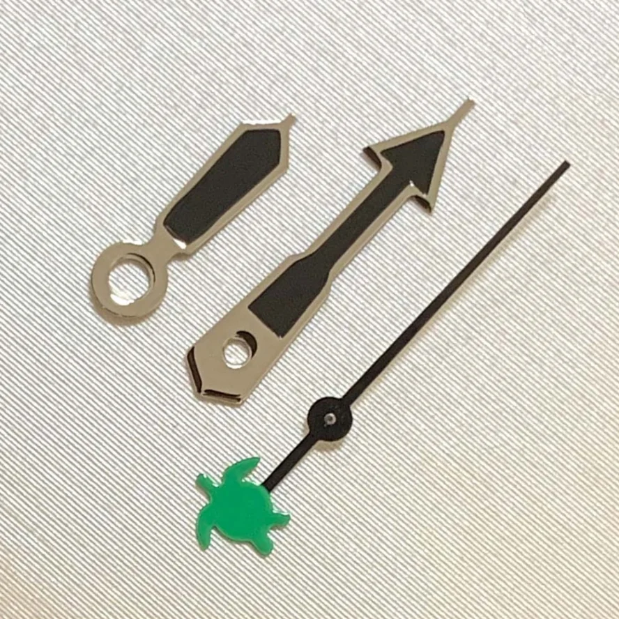 

Watch Accessories Hands Silver Edge Black Hands Fish Seconds Turtle Seconds Suitable for NH35/NH36/4R/7S Movement