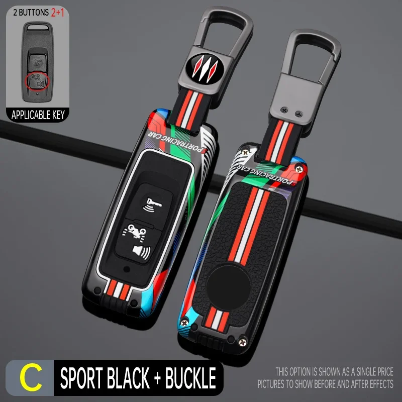 2 3 Buttons Zinc Alloy Silicone Car Key Case Cover Shell For HONDA Motorcycle PCX 160 VISION PCX160 SH350