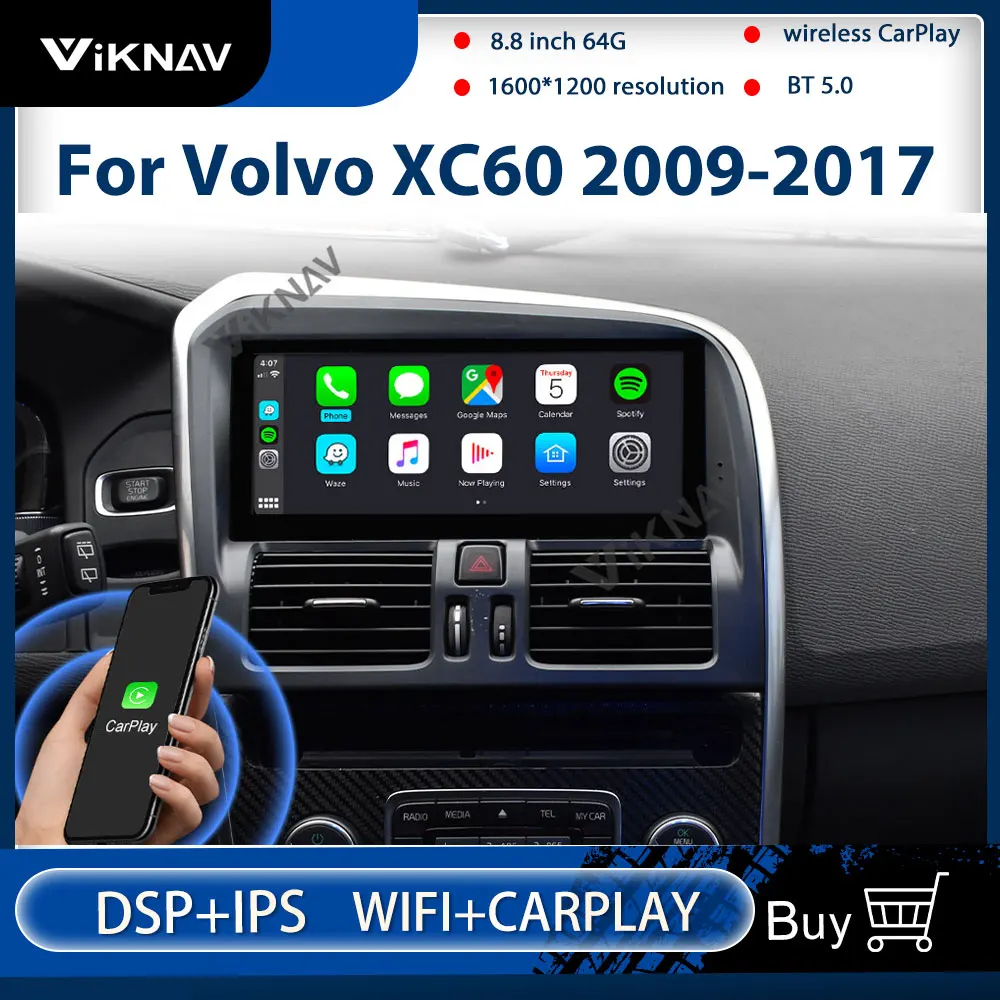 Android Autoaudio For Volvo XC60 2009-2017 Upgrade Wireless