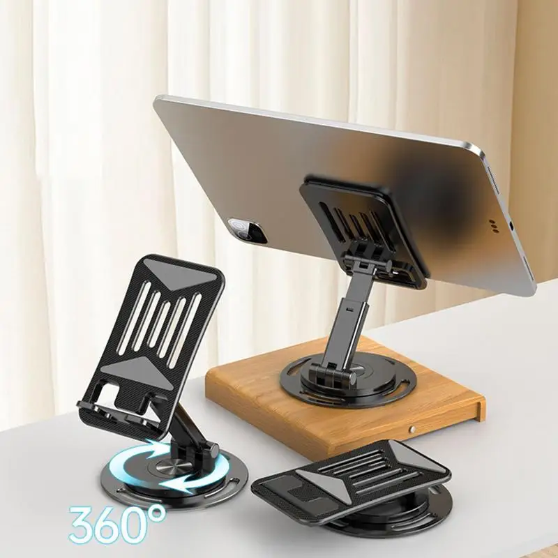 

Universal Mobile Phone Stand Foldable Desk Mobile Phone Holder Support Stand Adjustable Cradle Aluminum Alloy Phone Bracket Dock