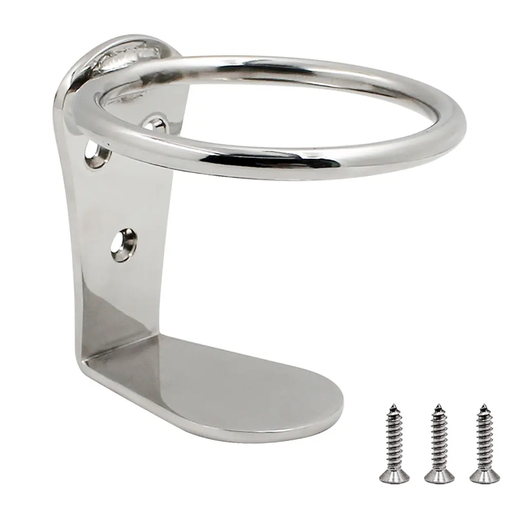 

Stainless Steel 316 Boat Ring Cup Drink Holder Universal Drinks Holders For Marine Yacht Truck Rv Car Trailer Hardware