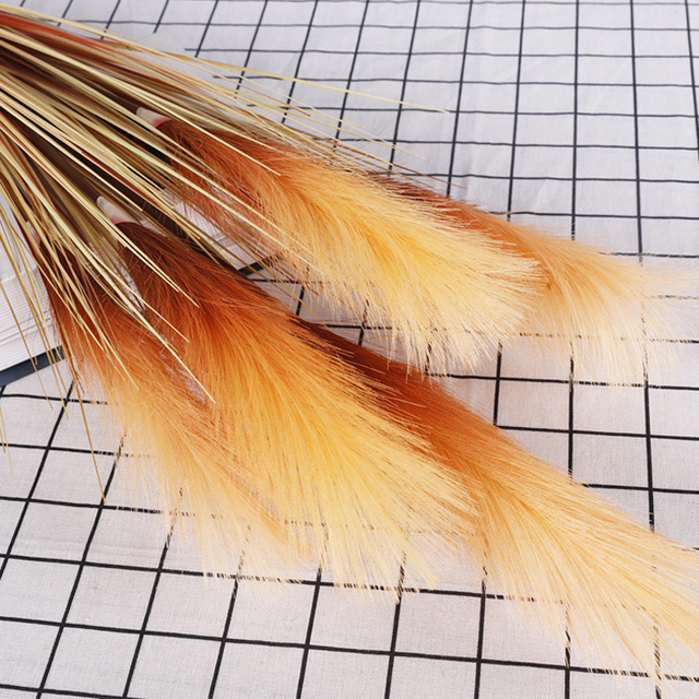 Reed Grass Dog's Tail Grass Spring Wedding Party Living Room Home Decoration Flower Arrangement Diy Fake Reed Bouquet