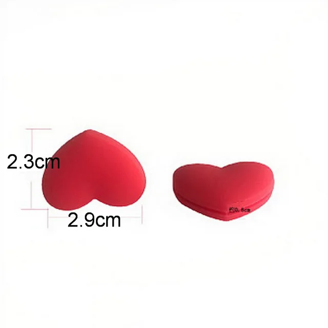 6Pcs Cute Heart Shape Tennis Racket Vibration Dampeners Silicone Shock Absorber Anti-Vibration Tennis Accessories 4