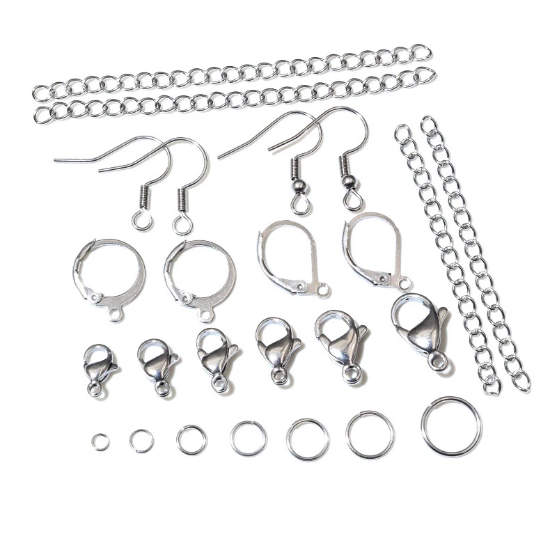 Hohe Qualität 316 Edelstahl DIY Schmuck, Die Entdeckungen Necklac Ohrringe Haken/Jump ringe/Karabiner Handwerk Zubehör