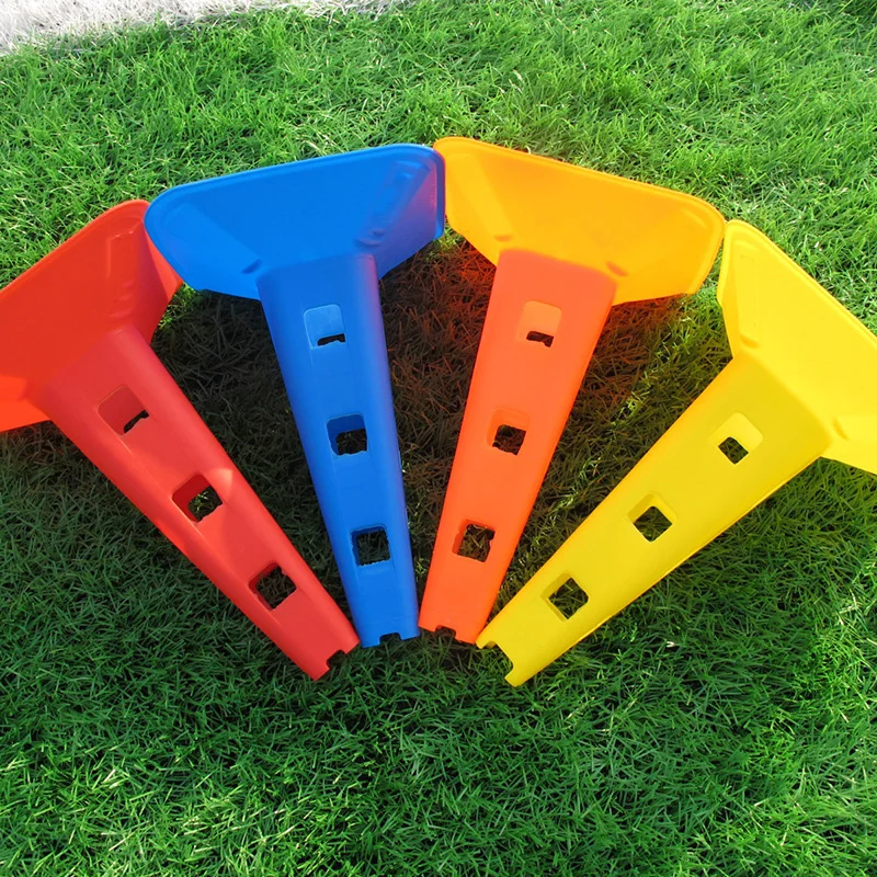 Colorful 10PCS Soccer Marker Agility Durable Training Cones Set Bucket Obstacles Props Football Sign Hurdles Roadblocks