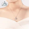 6.5mm VVS1 D Color 8 Hearts and 8 Arrows GRA 1 Carat Moissanite Necklace Top Quality 100% 925 Sterling Silver Engagement Gifts 3